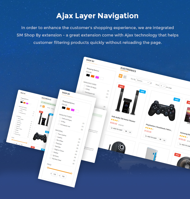 Market - Premium Responsive Magento 2 & 1.9 Store Theme - Ajax Layer Navigation