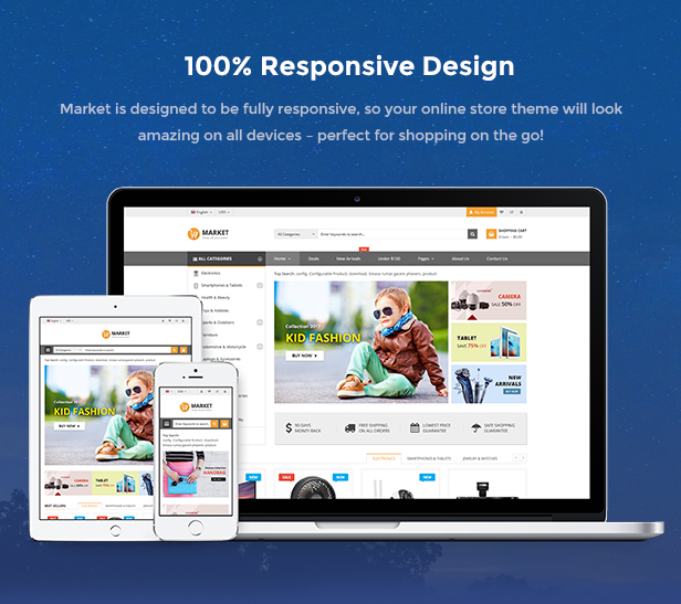 Market - Premium Responsive Magento 2 & 1.9 Store Theme - Responsive