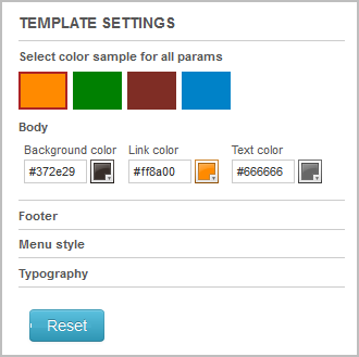 Front end Cpanel