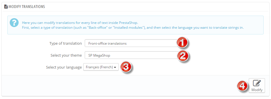 select type of transaction